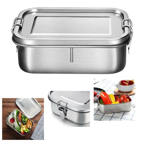 stainless steel bento box leakproof|insulated bento box stainless steel.